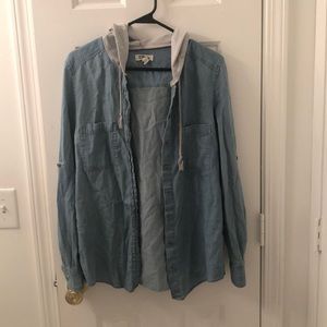 Tilly’s Hooded Denim Flannel